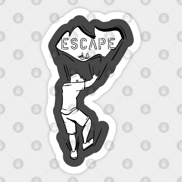 Escape Sticker by RobotBarf